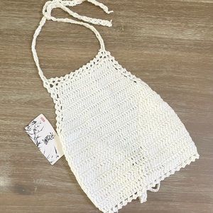 White Crotchet Top